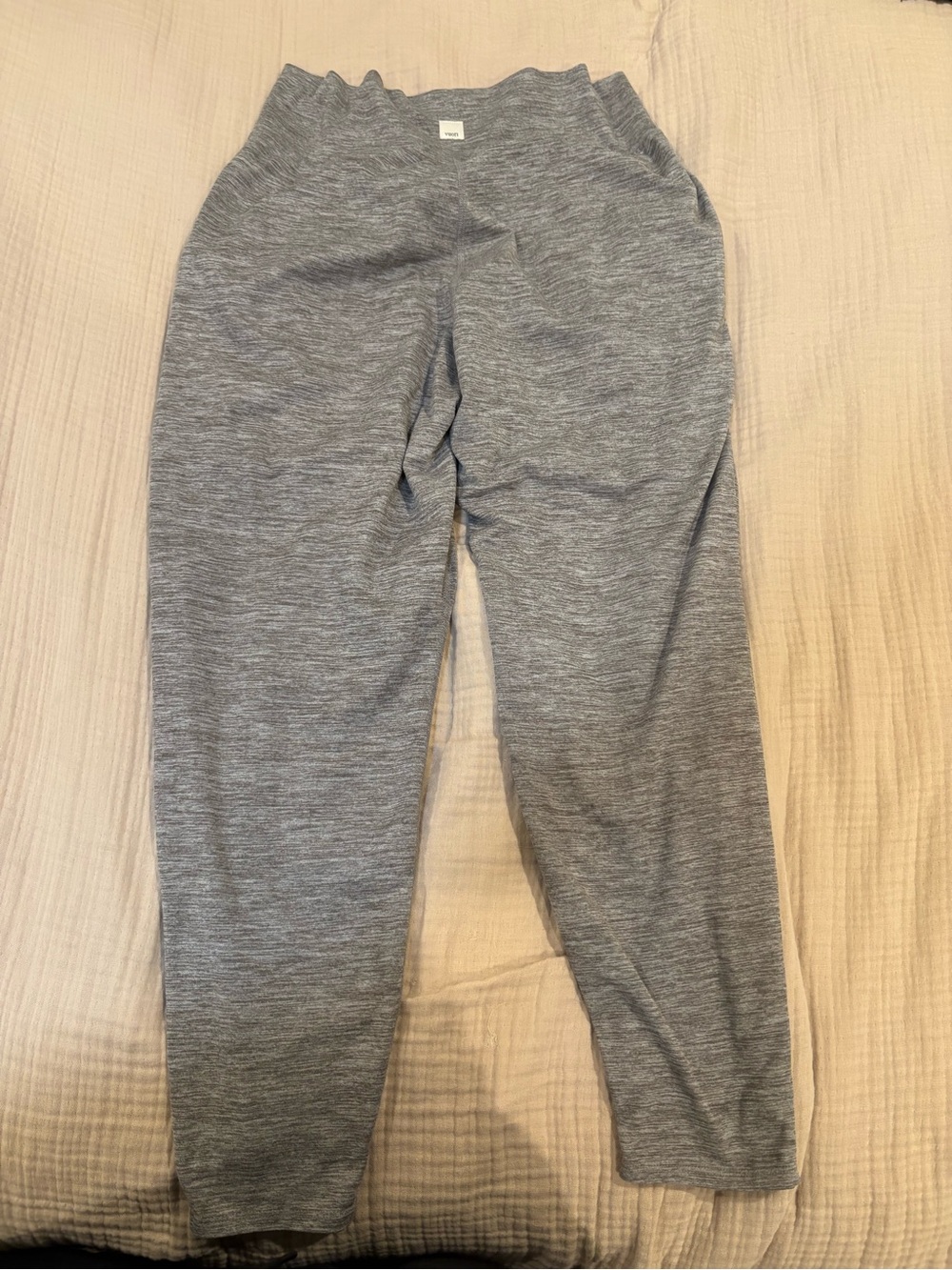VUORI Rib Studio Legging Women's Performance Color Gray Size Large